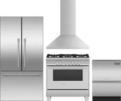 4 Piece Package Includes Refrigerator, Range, Hood And Dishwasher